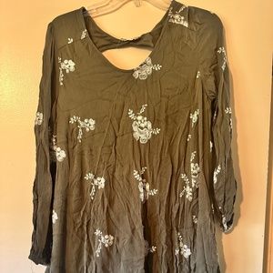 Green Floral Dress